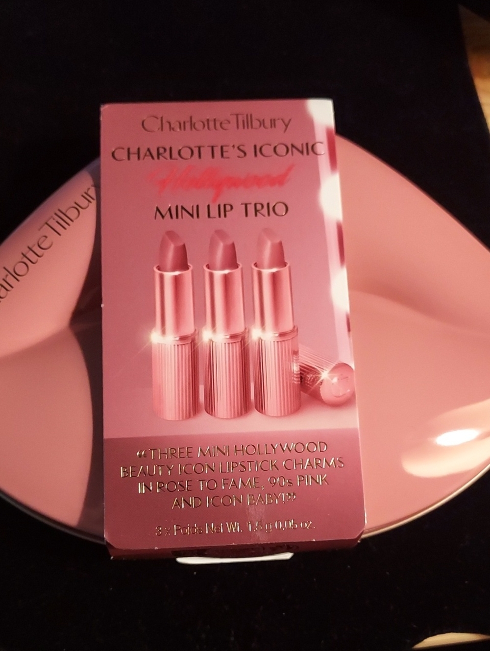 💄💋Charlotte Tilbury Mini Lip Trio — Rose To fame,90s Pink And Icon baby.